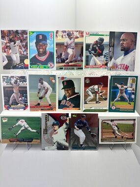 Nomar Garciaparra rookie in lot of 5 w/ 3 Mo Vaughn Rookies in lot of 9 Red Sox